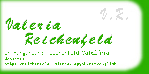 valeria reichenfeld business card